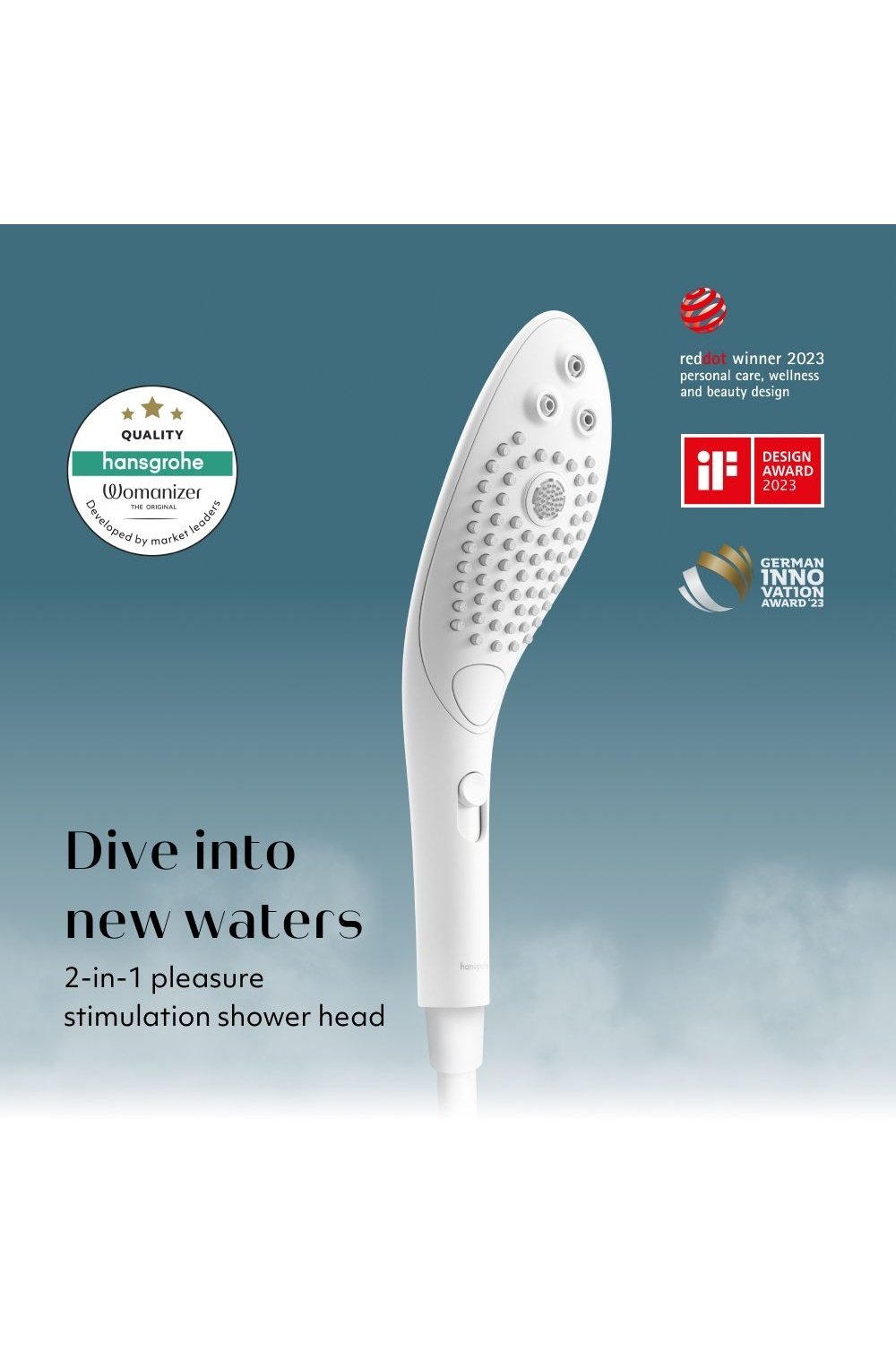 Wave - White - Shower Head - Free Shipping
