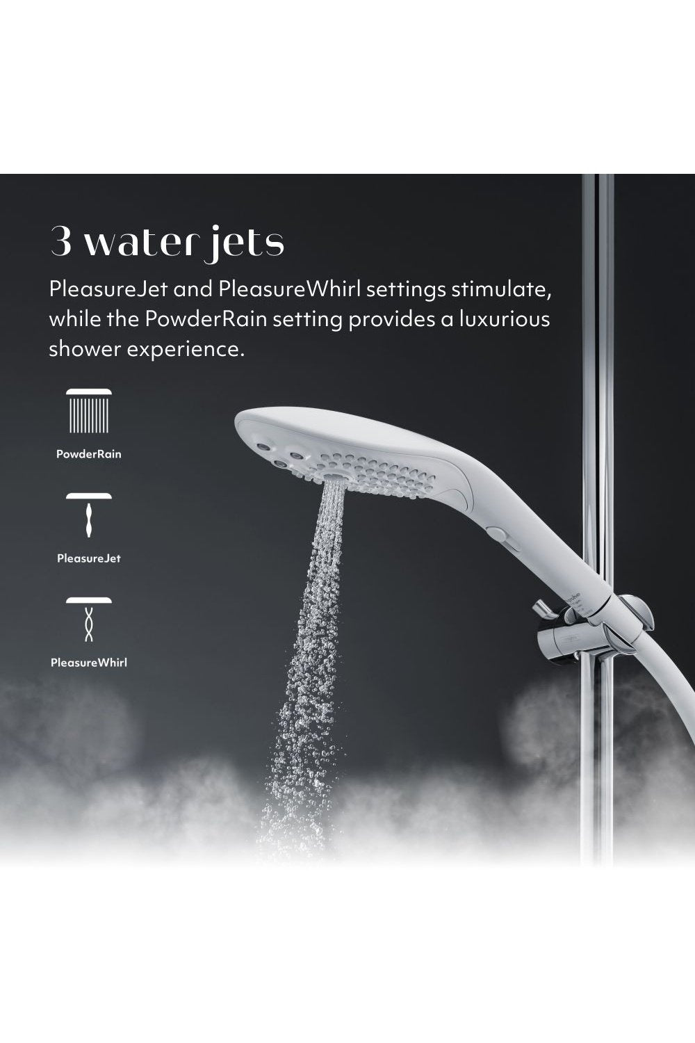 Wave - White - Shower Head - Free Shipping