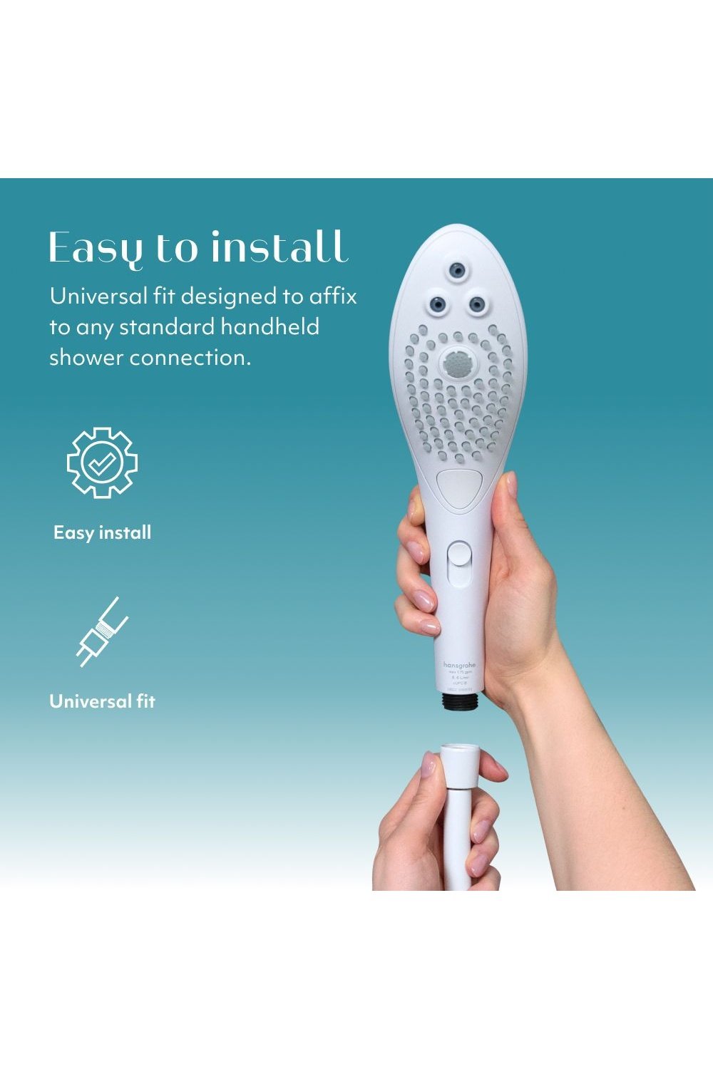 Wave - White - Shower Head - Free Shipping