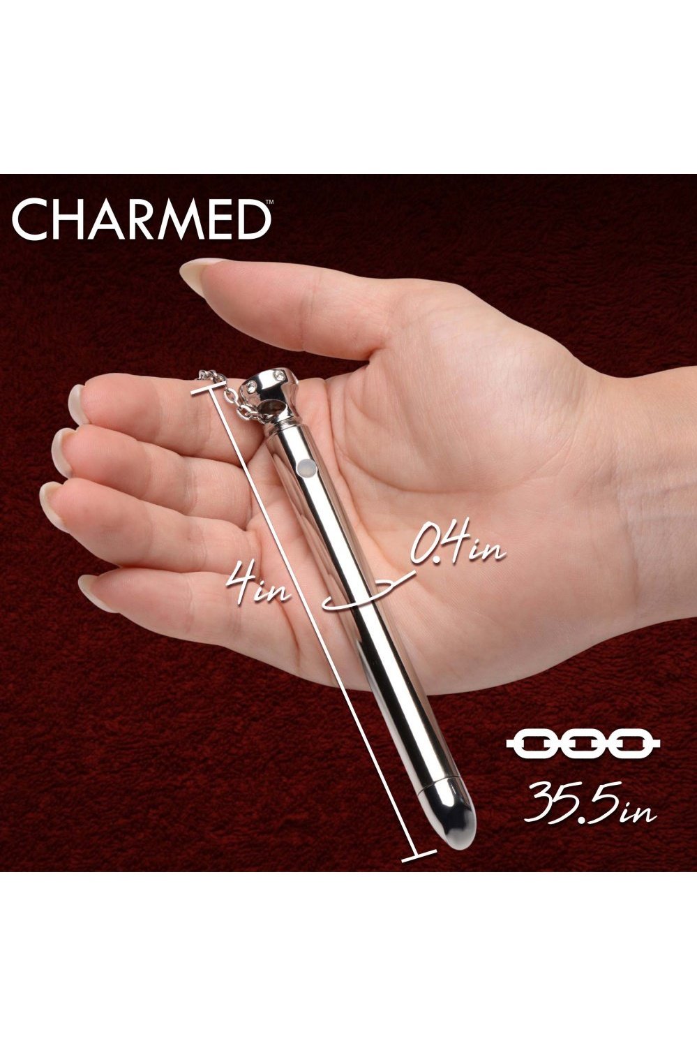7X Vibrating Necklace - Silver Free Shipping