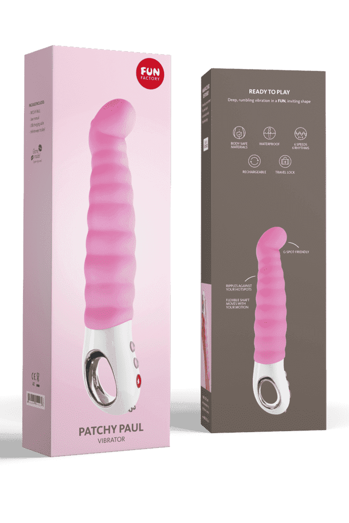 Fun Factory Patchy Paul G5 Deluxe Vibrator Candy Rose freeshipping - ToysZone.ca