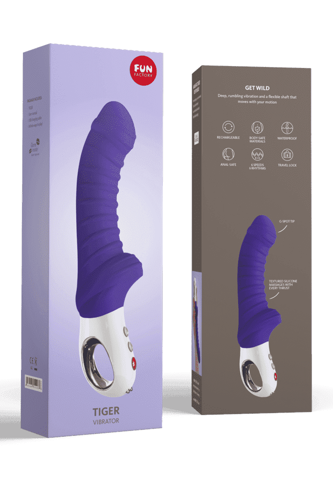 Fun Factory G5 Tiger Rechargeable G-Spot Vibrator Violet freeshipping - ToysZone.ca