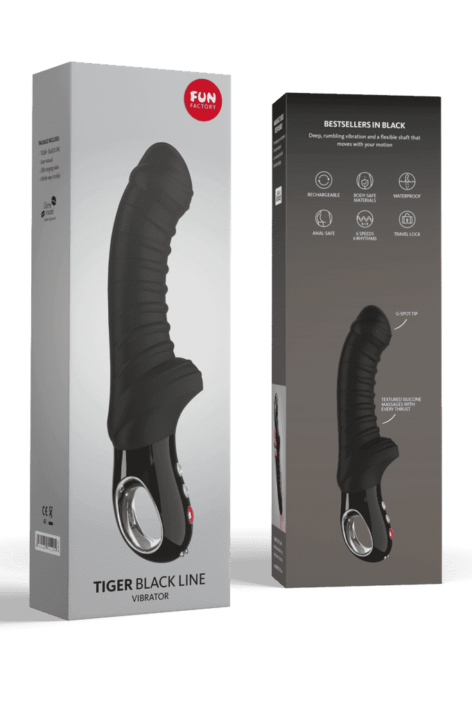 Fun Factory Tiger G5 G-Spot Vibrator Black Line freeshipping - ToysZone.ca