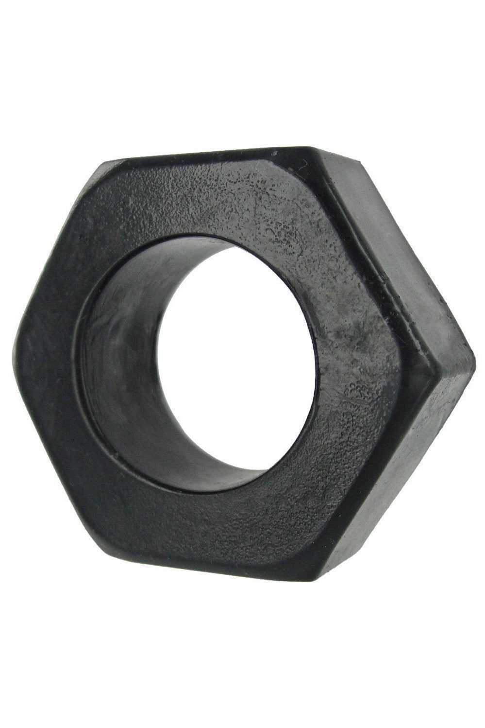 HexNut Cock Ring - Black freeshipping - ToysZone.ca