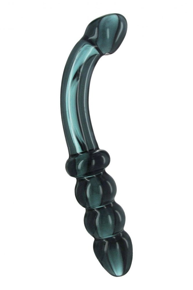 Hamsa Glass Dildo - Smoky Jade Free Shipping