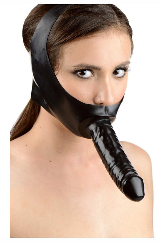 Latex Face Fucker Strap On Mask Free Shipping