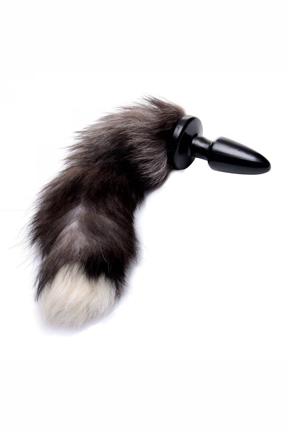 Grey Fox Tail Anal Plug freeshipping - ToysZone.ca