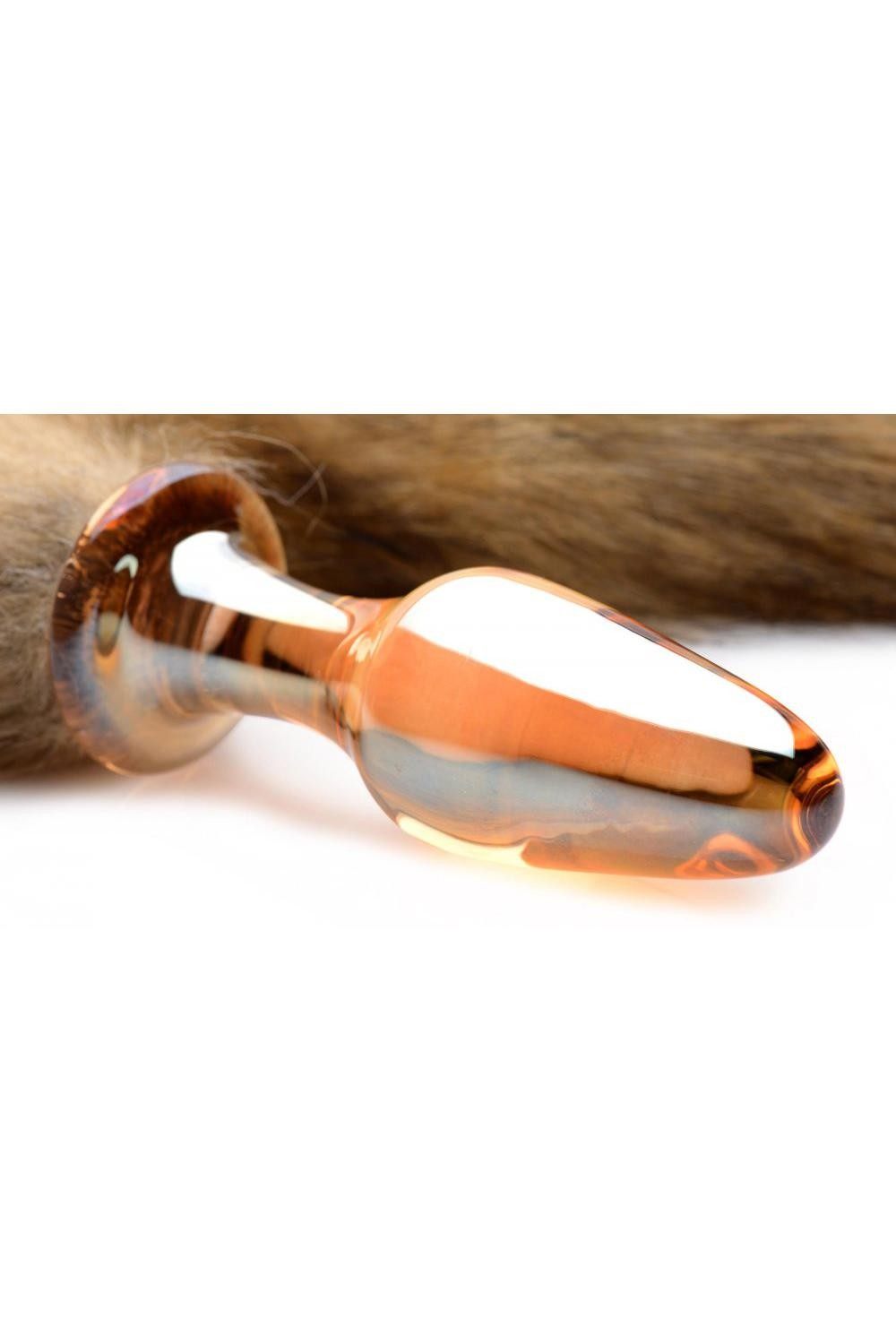Fox Tail Glass Anal Plug freeshipping - ToysZone.ca