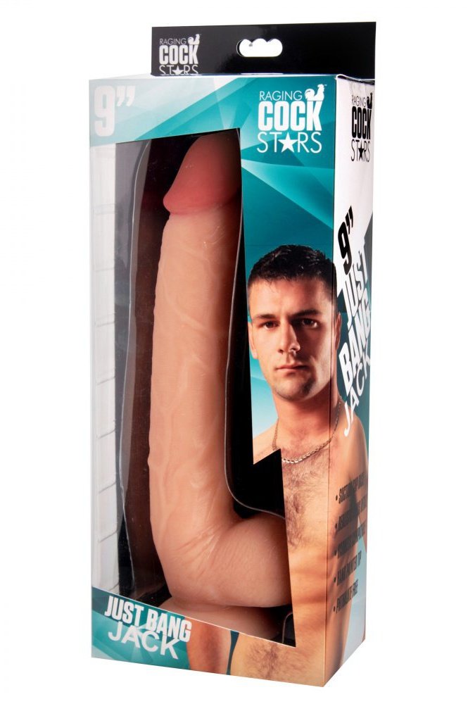 Raging Cockstars Just Bang Jack 8.5 Inch Realistic Dildo Free Shipping