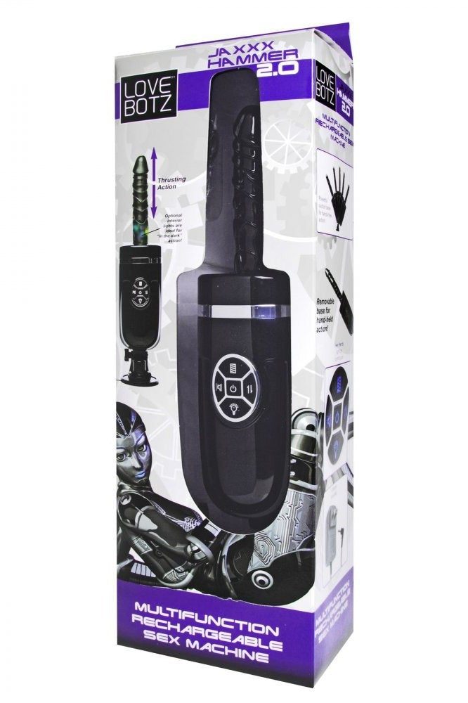 Jaxxx Hammer 2.0 Multifunction Rechargeable Sex Machine freeshipping - ToysZone.ca