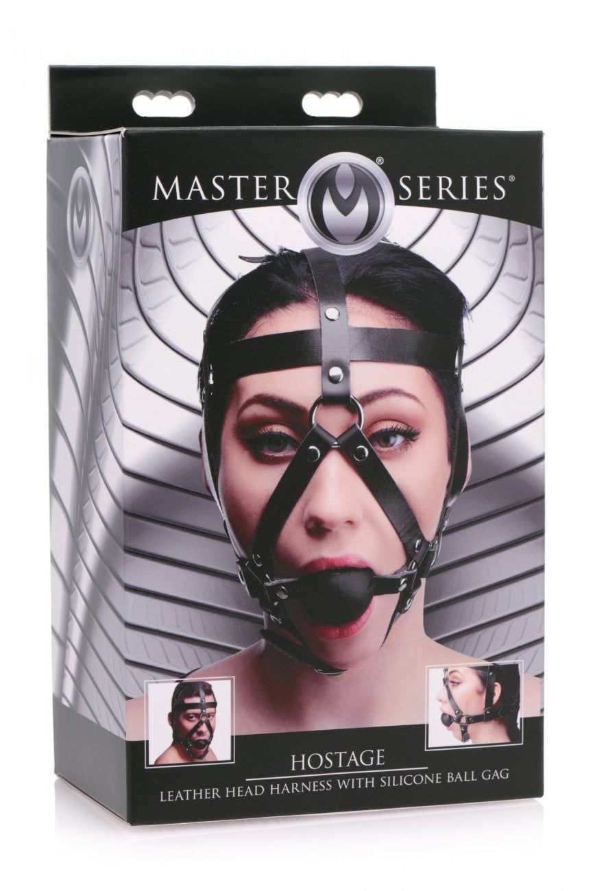 Leather Head Harness with Ball Gag freeshipping - ToysZone.ca