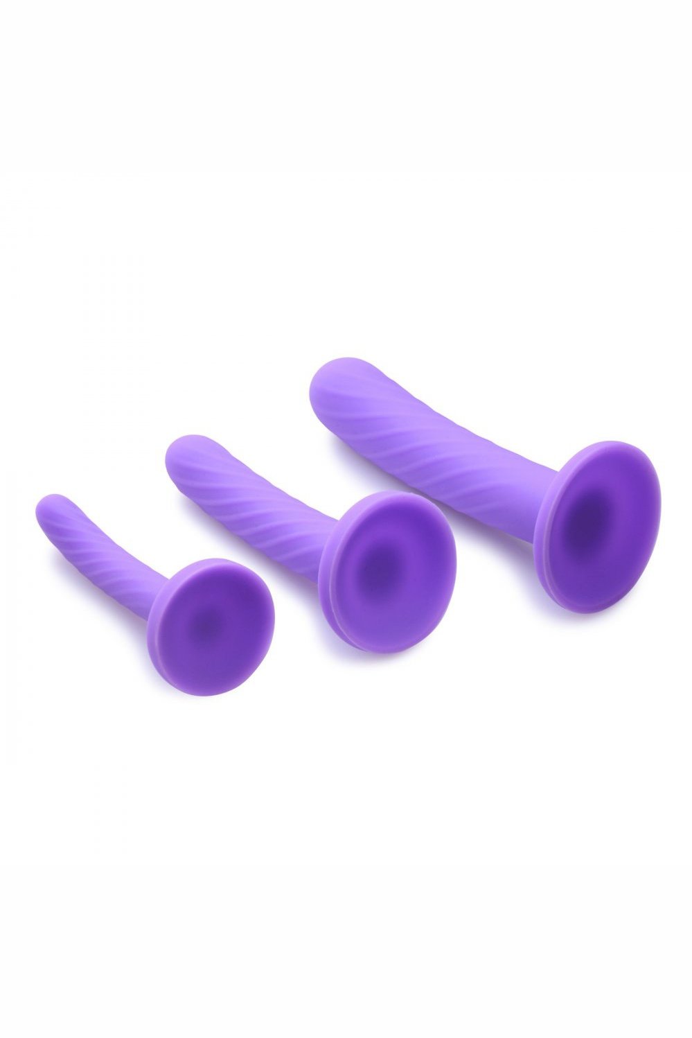Tri-Play 3 Piece Silicone Dildo Set Free Shipping