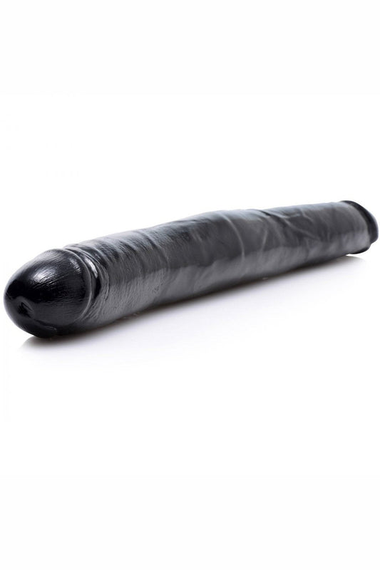 Realistic 17.5 Inch Double Dong - Black Free Shipping