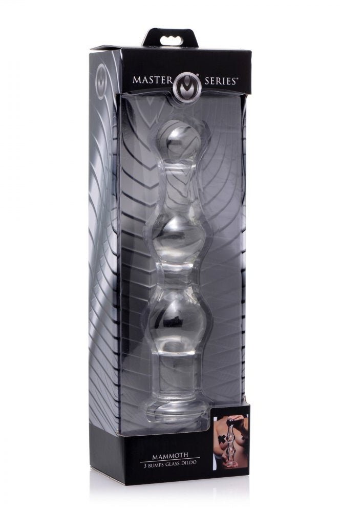 Mammoth 3 Bumps Glass Dildo Free Shipping