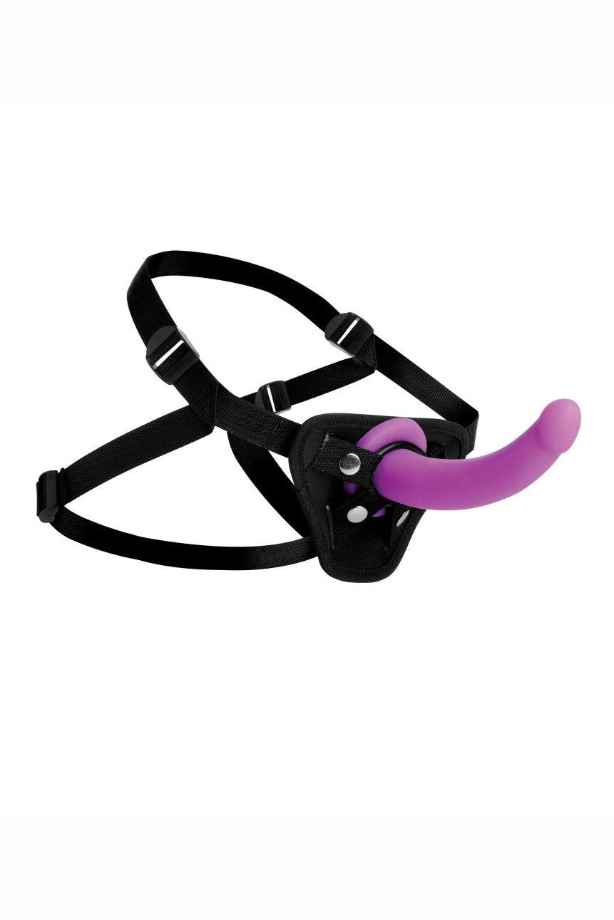 Navigator Silicone G-Spot Dildo with Harness Free Shipping