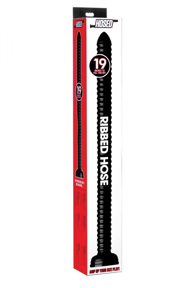 Hosed 19 Inch Ribbed Anal Snake Free Shipping