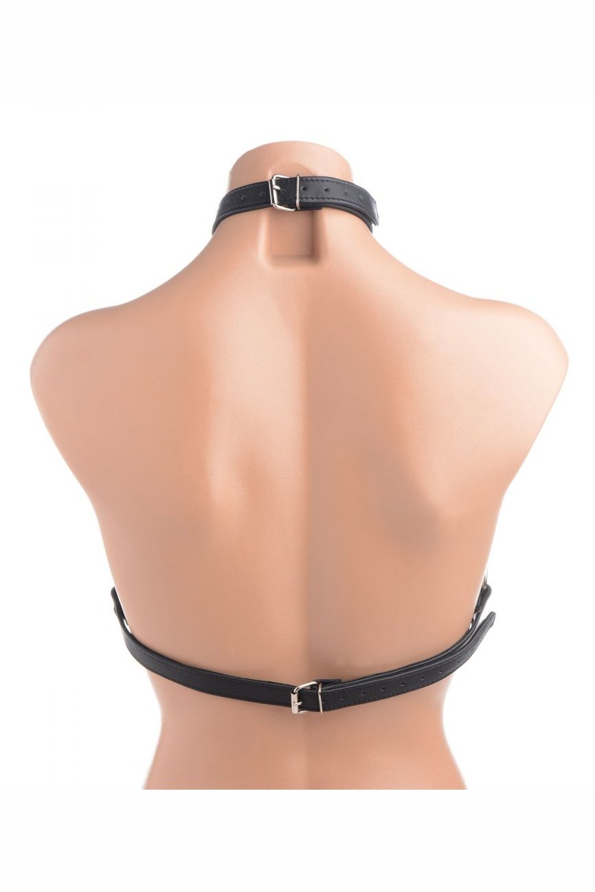 Leather Harness Bra