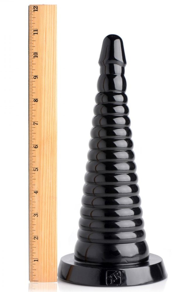 Giant Ribbed Anal Cone Free Shipping