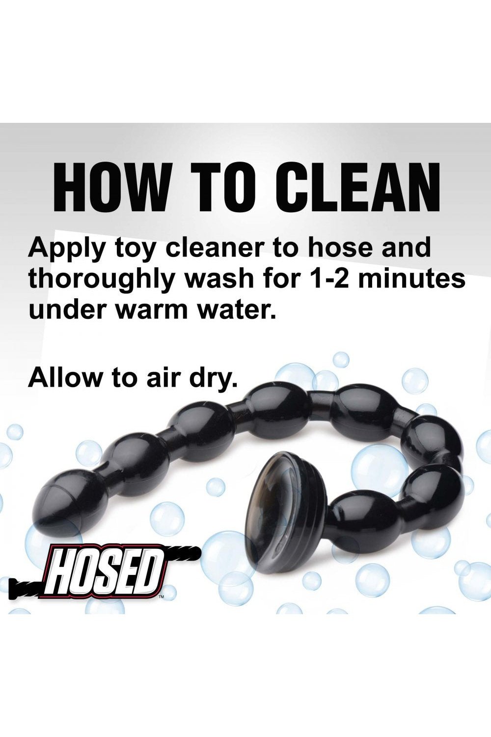 Hosed Beaded 19 Inch Anal Snake Free Shipping