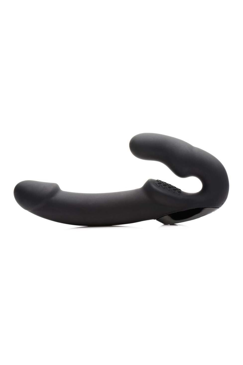 Urge Silicone Strapless Strap On With Remote- Black freeshipping - ToysZone.ca