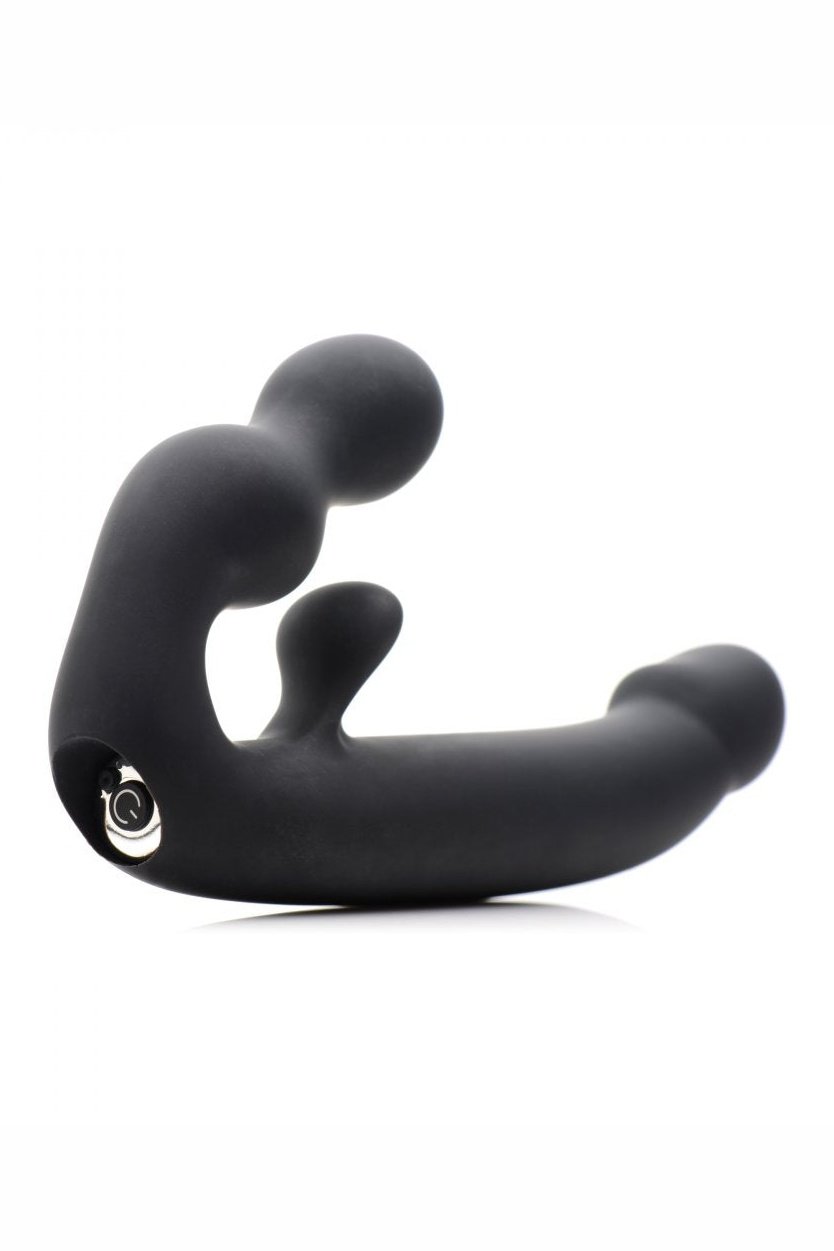 Tri-Volver Rechargeable Strapless Strap On Free Shipping