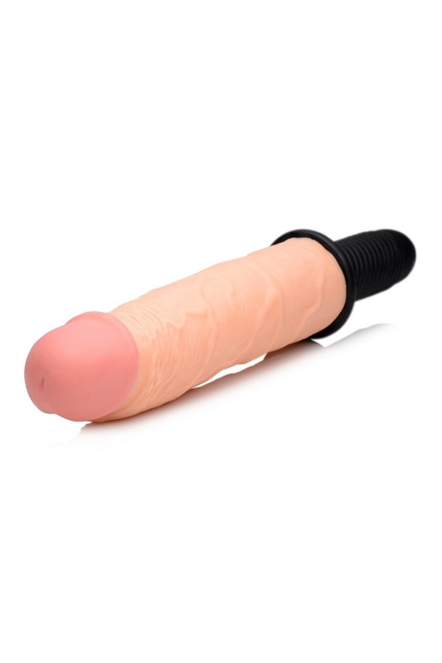 Onslaught 13 Mode XXL Vibrating Giant Dildo Thruster - Flesh Free Shipping