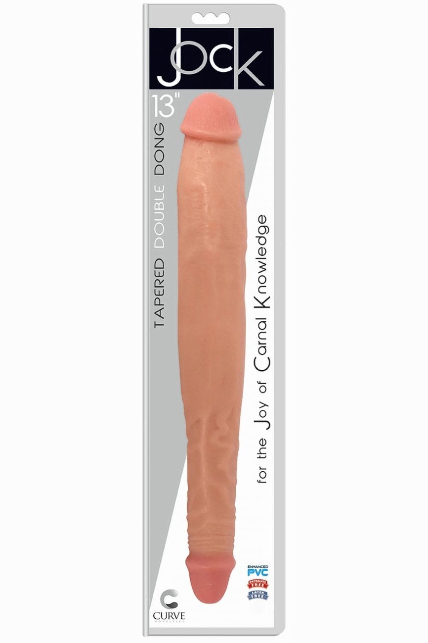 JOCK 13 Inch Tapered Double Dong Flesh Free Shipping