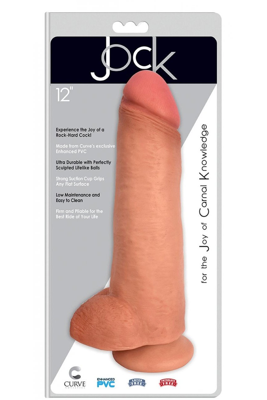 JOCK 12 Inch Dong with Balls Flesh Free Shipping