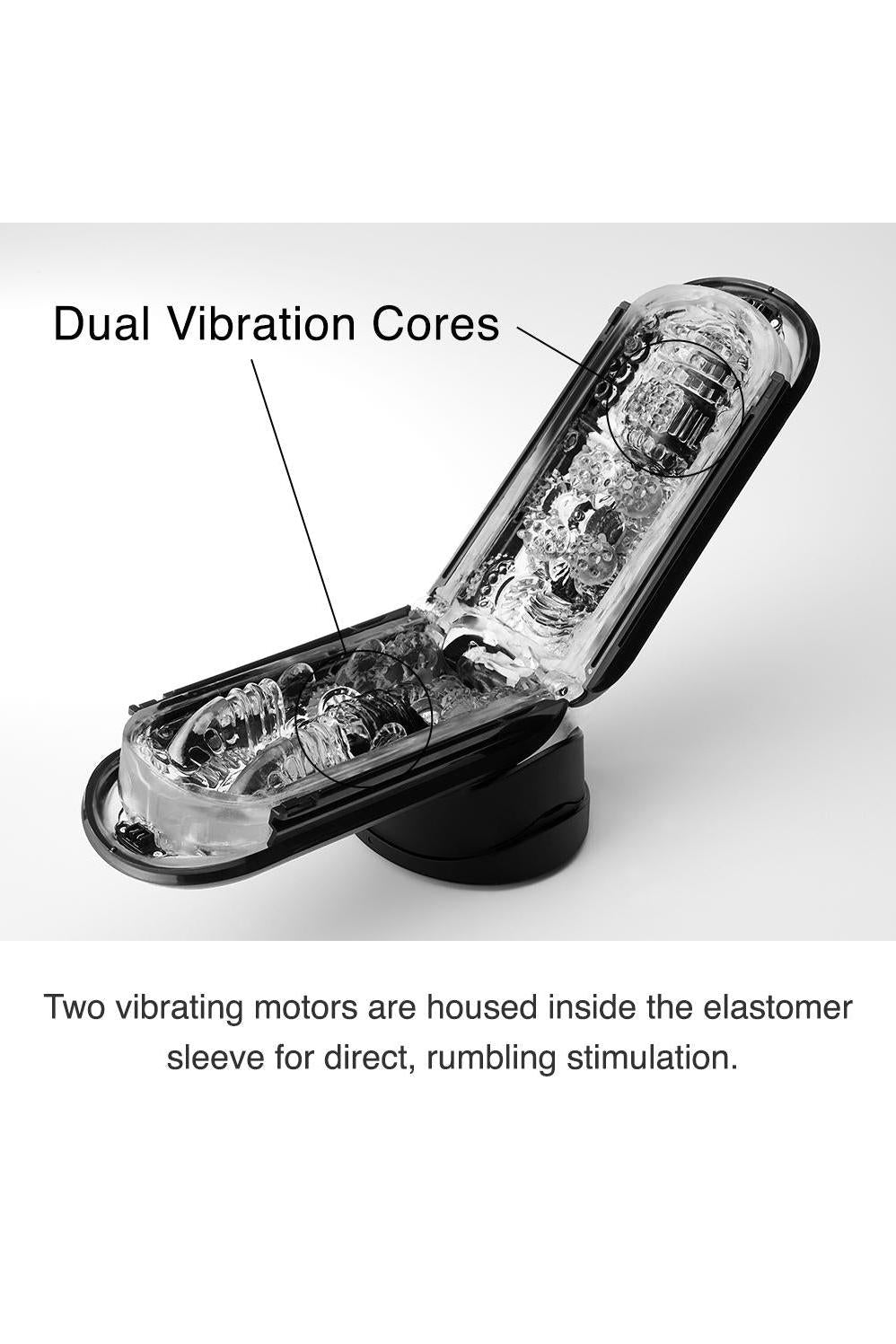 Flip 0-Zero Electronic Vibration Stroker- Black freeshipping - ToysZone.ca