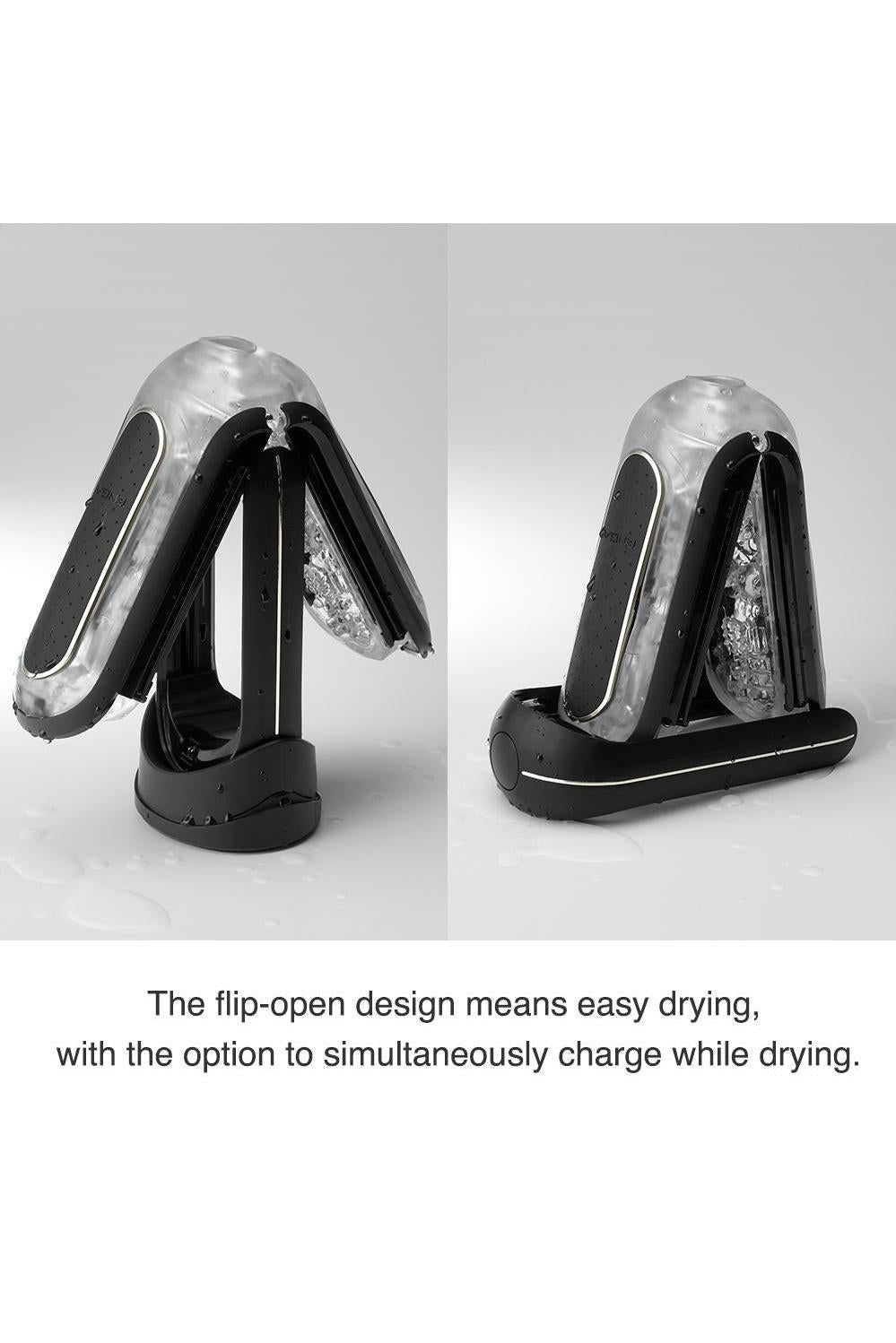 Flip 0-Zero Electronic Vibration Stroker- Black freeshipping - ToysZone.ca