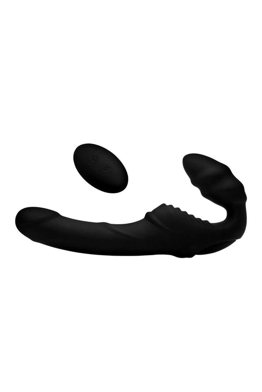 9X Vibrating Silicone Strapless Strap On with Remote Control freeshipping - ToysZone.ca