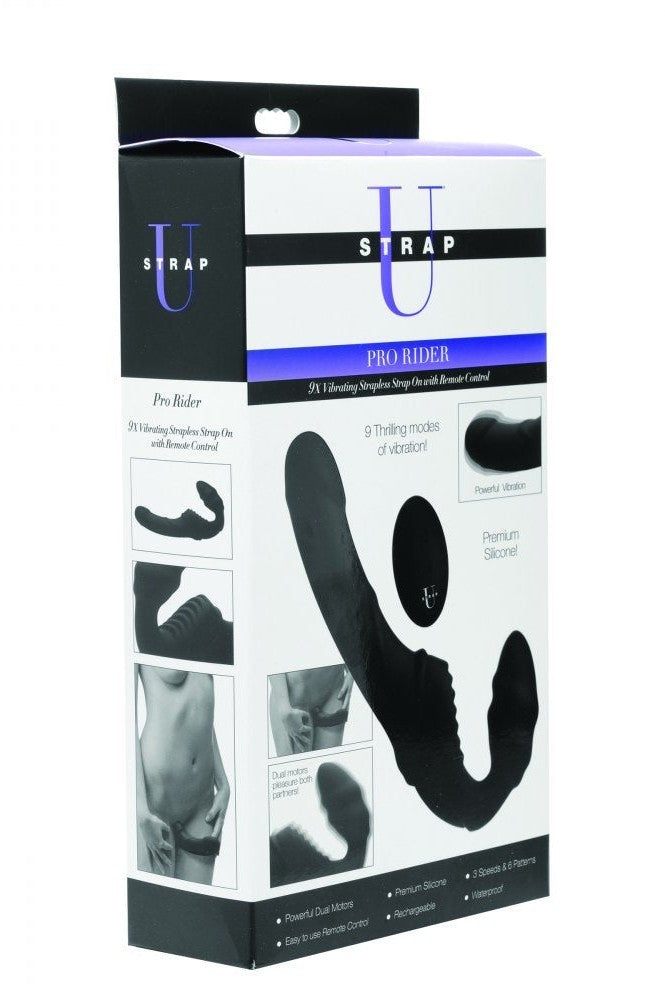 9X Vibrating Silicone Strapless Strap On with Remote Control freeshipping - ToysZone.ca