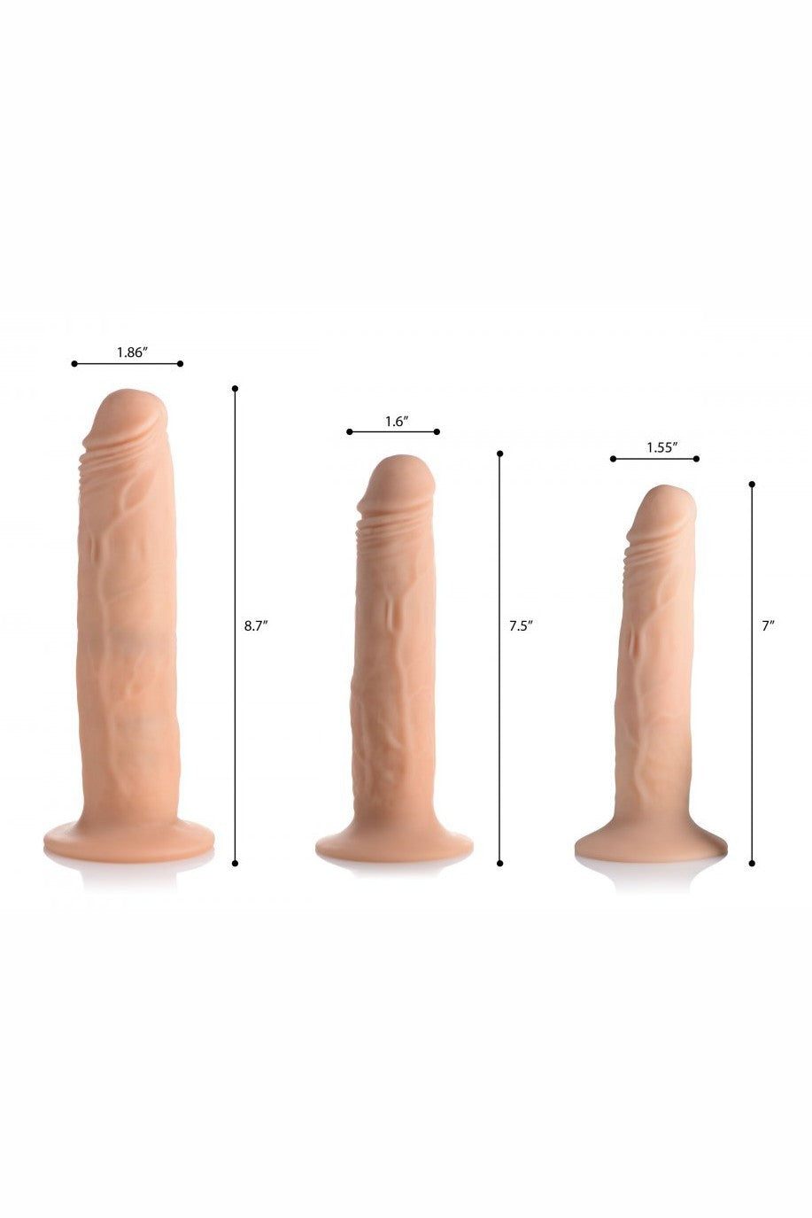 Kinetic Thumping 7X Remote Control Dildo - Large freeshipping - ToysZone.ca
