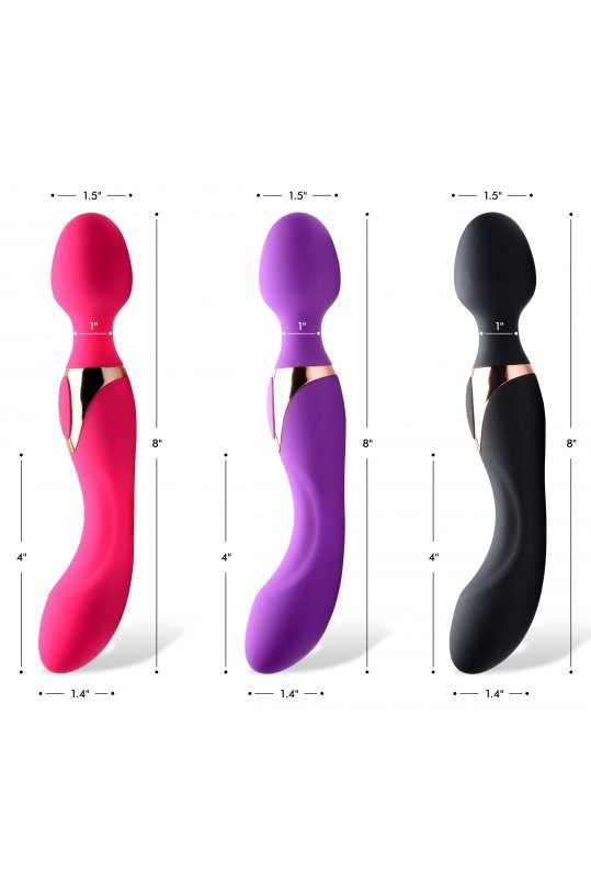 10X Dual Duchess 2-in-1 Silicone Massager - Pink free shipping
