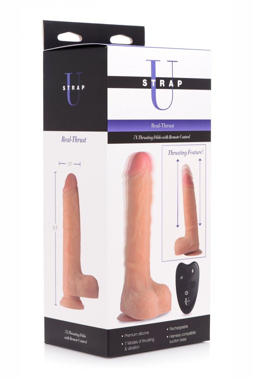 7X Thrusting Dildo with Remote Control Free Shipping