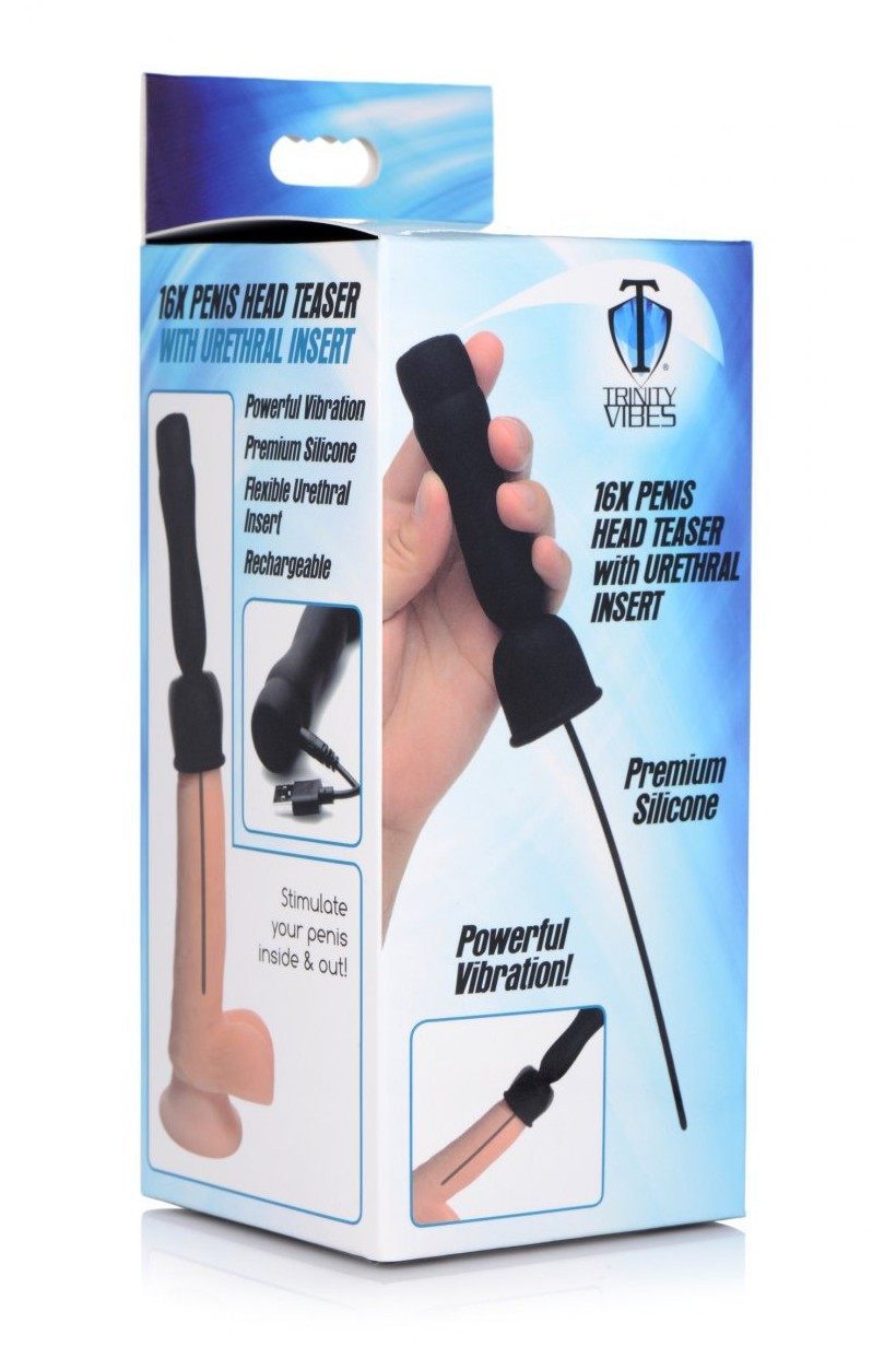 16X Penis Head Teaser with Urethral Sound freeshipping - ToysZone.ca