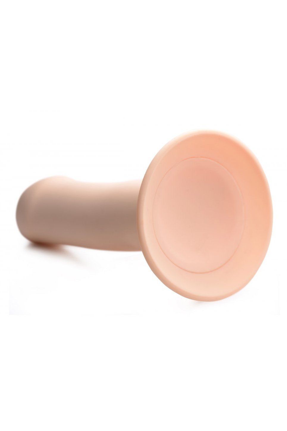 Squeezable Phallic Dildo - Beige Free Shipping