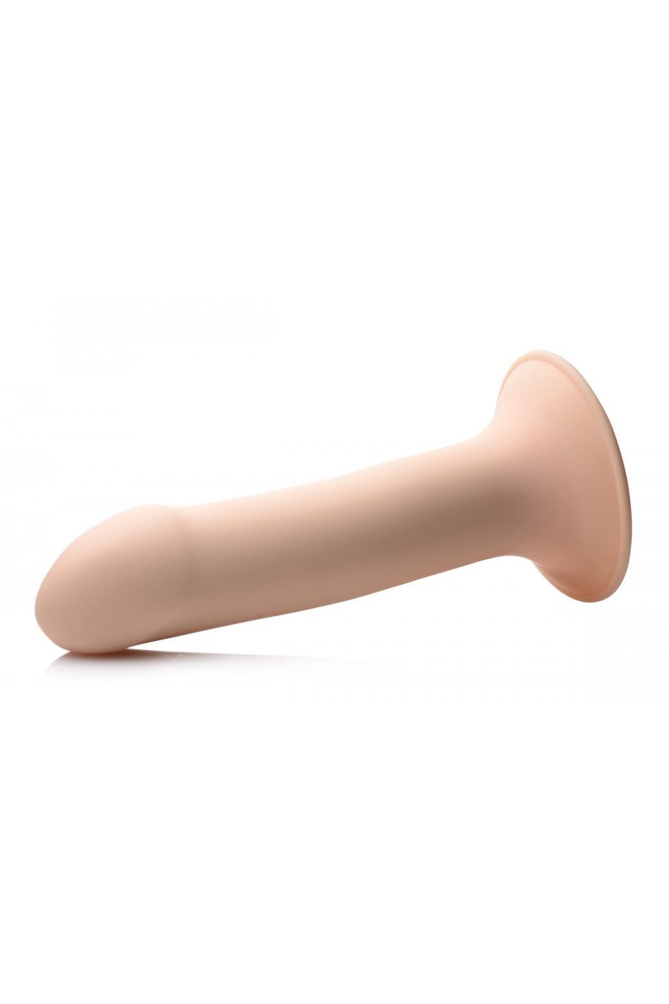 Squeezable Phallic Dildo - Beige Free Shipping