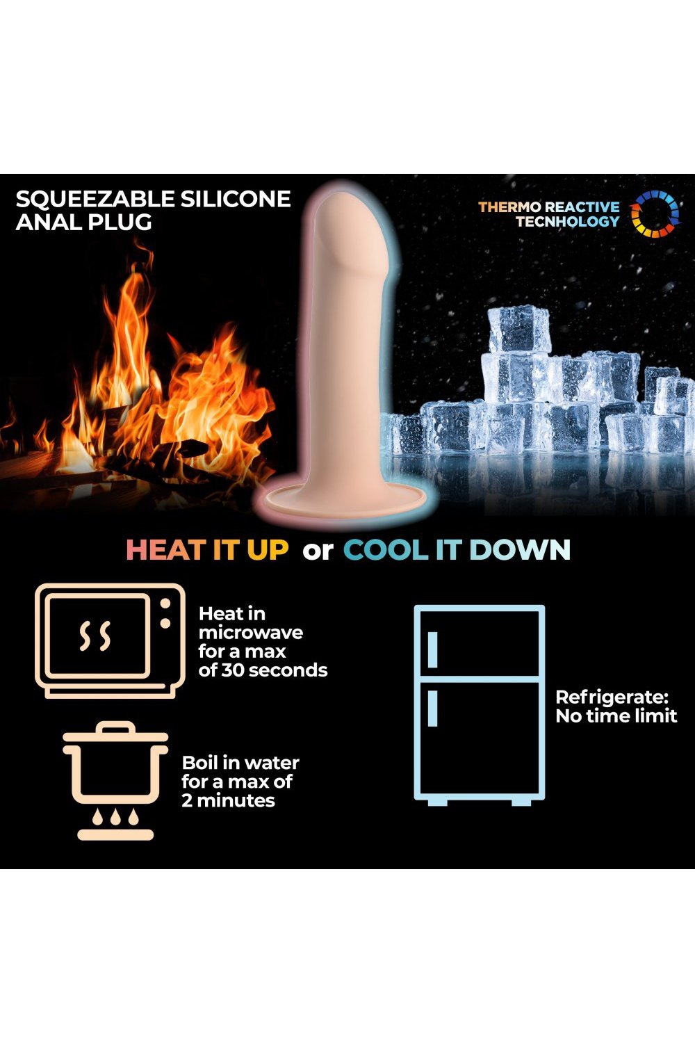 Squeezable Phallic Dildo - Beige Free Shipping