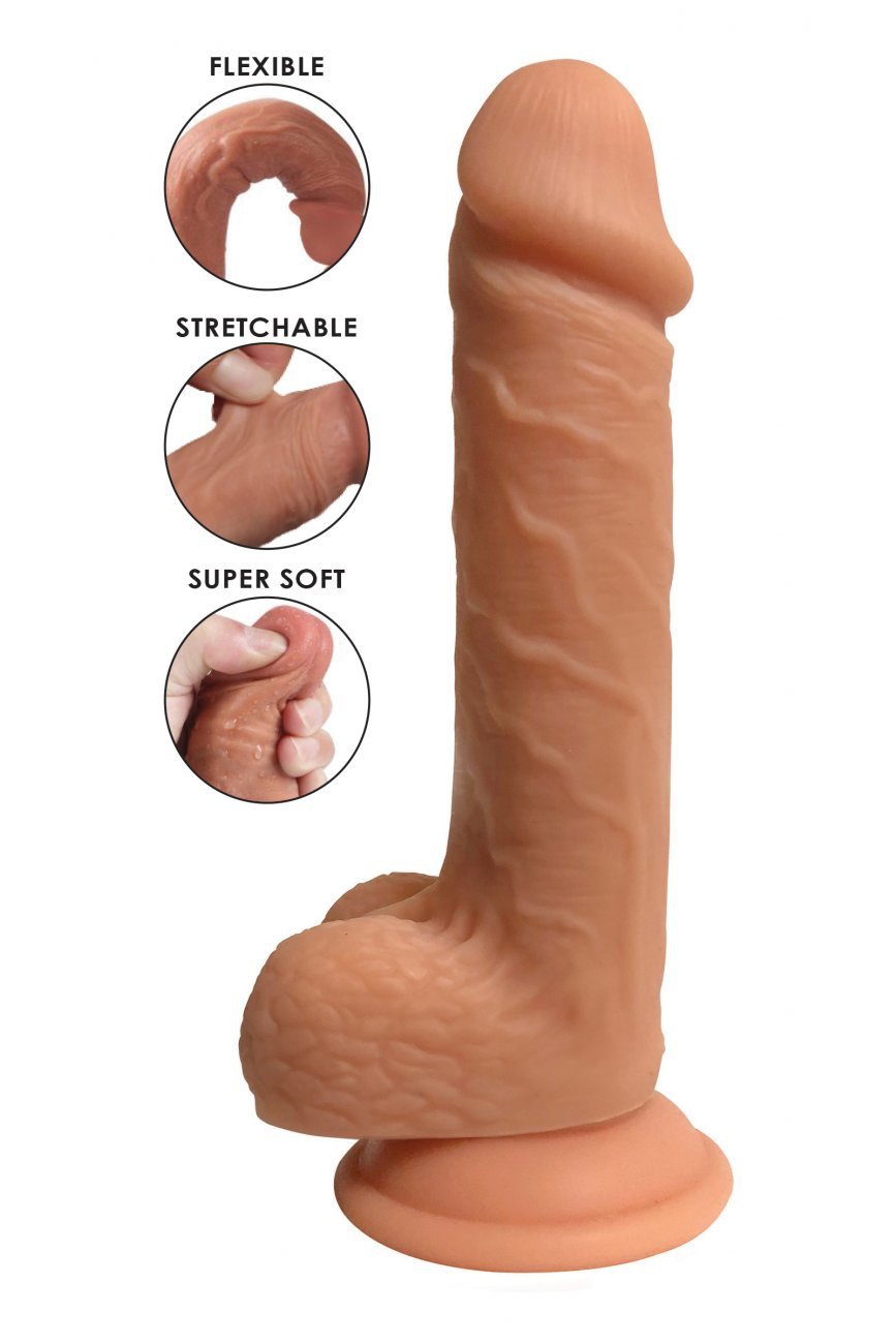 Easy Riders Dual Density Silicone Dildo - 7 Inch Free Shipping