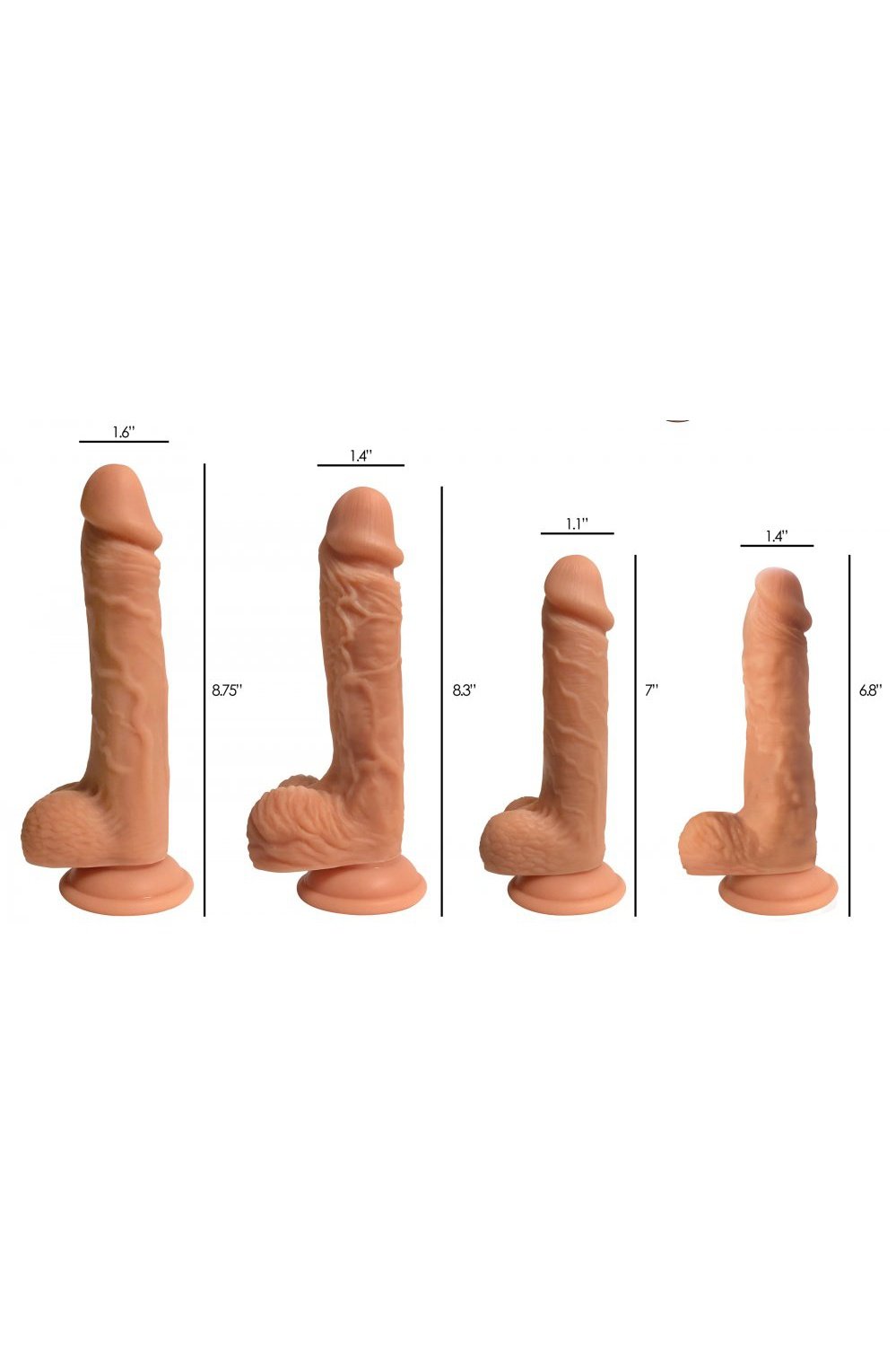 Easy Riders Dual Density Silicone Dildo - 7 Inch Free Shipping