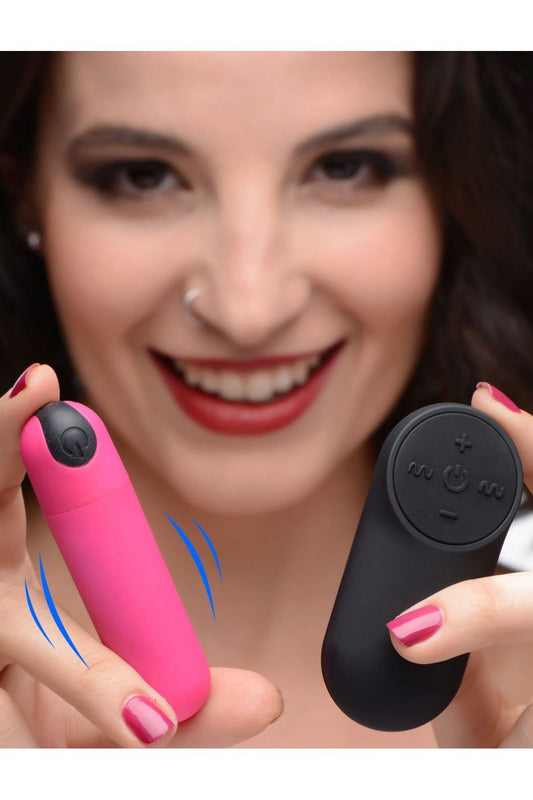 Vibrating Bullet with Remote Control - Pink freeshipping - ToysZone.ca
