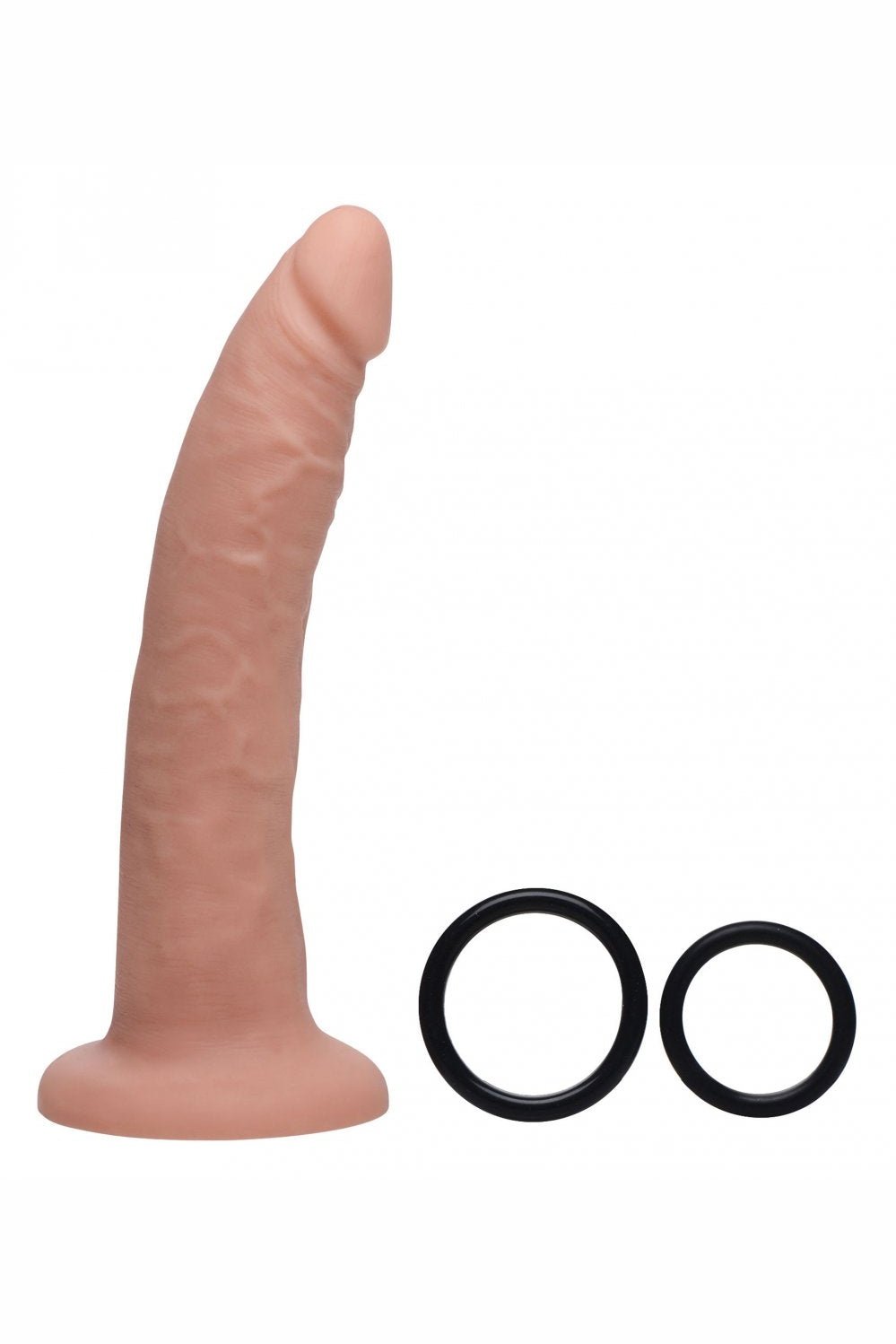 Charmed 7.5 Inch Silicone Dildo with Harness Free Shipping