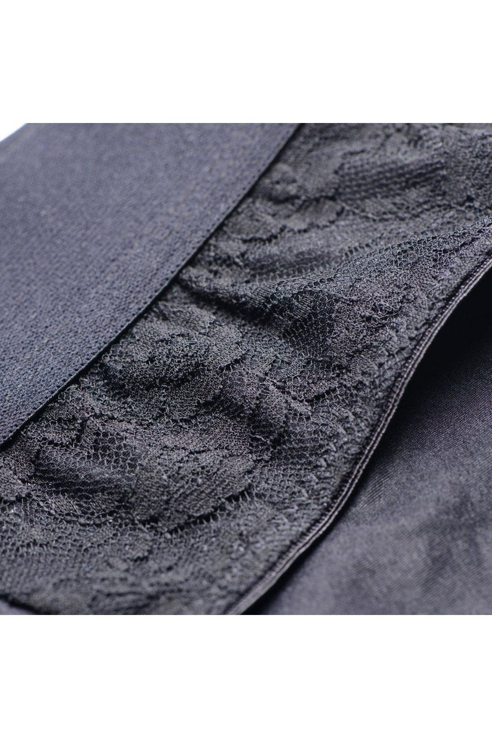 Lace Envy Black Crotchless Panty Harness - L-XL freeshipping - ToysZone.ca