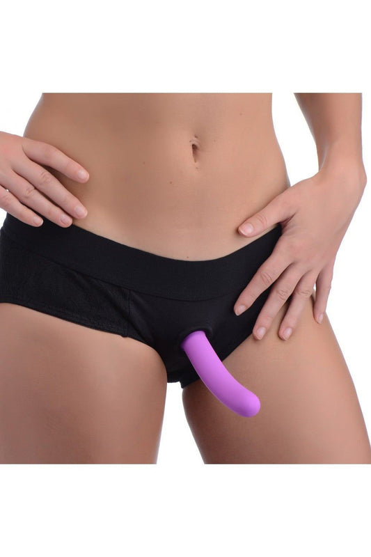 Lace Envy Black Crotchless Panty Harness - L-XL freeshipping - ToysZone.ca