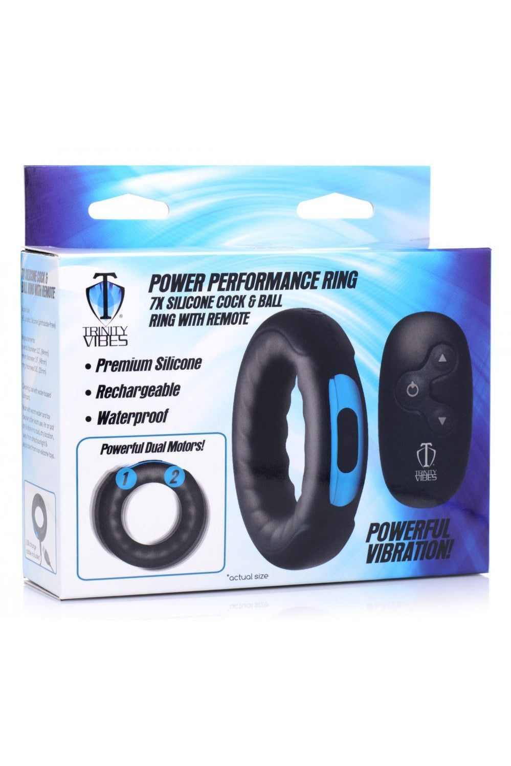 Remote Control 7X Silicone Cock Ring free shipping - ToysZone.ca