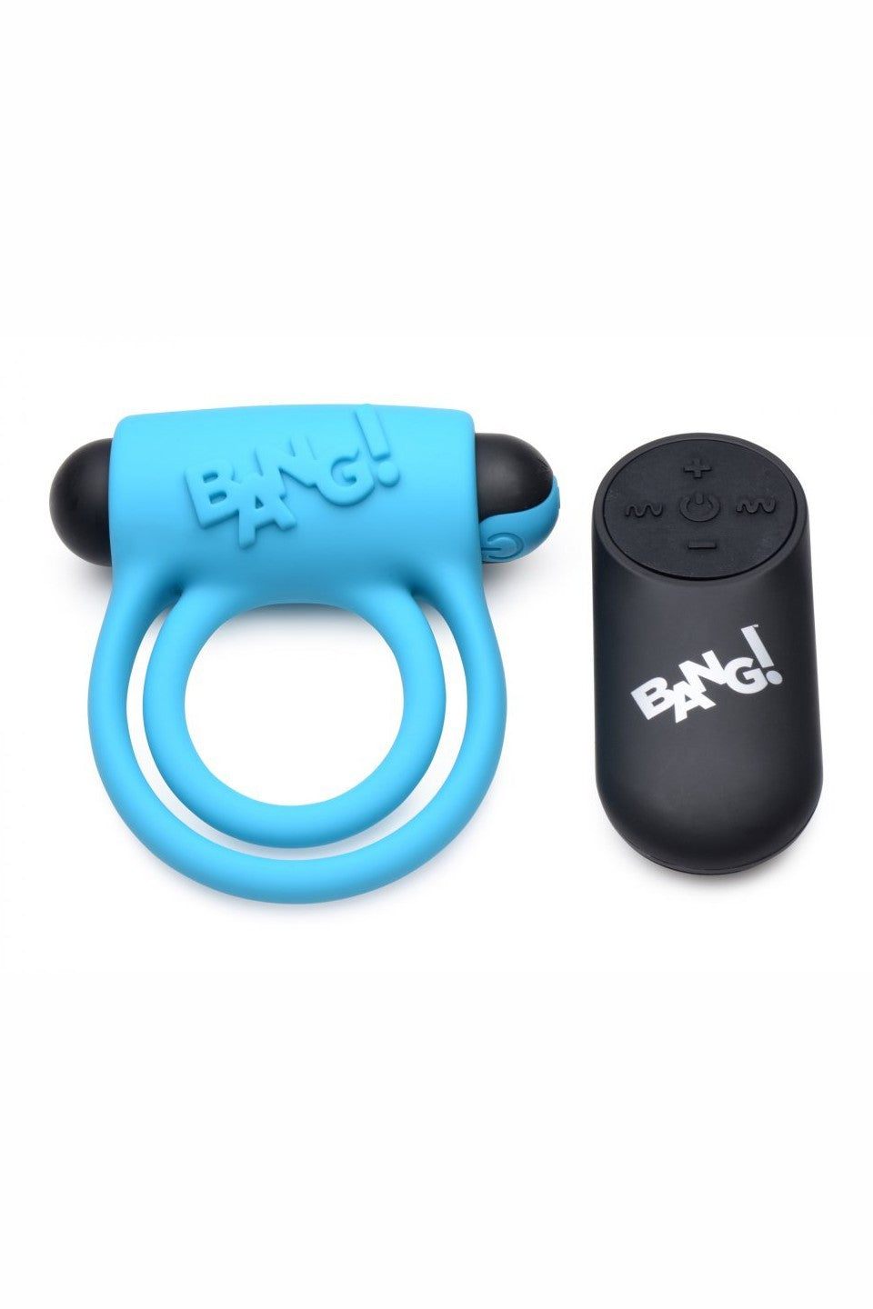 Remote Control 28X Vibrating Cock Ring and Bullet - Blue free shipping - ToysZone.ca