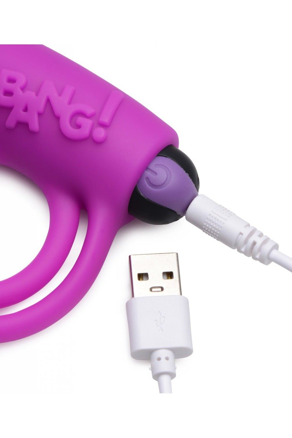 Remote Control 28X Vibrating Cock Ring and Bullet - Purple free shipping - ToysZone.ca