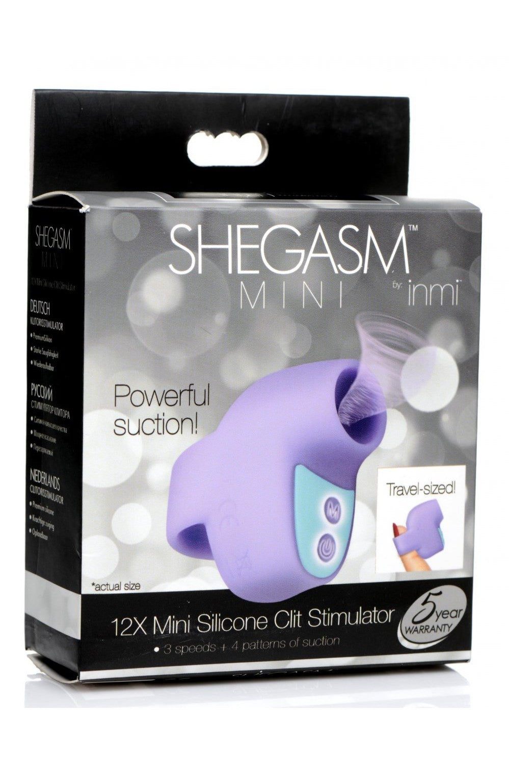 12X Mini Silicone Clit Stimulator - Purple freeshipping - ToysZone.ca
