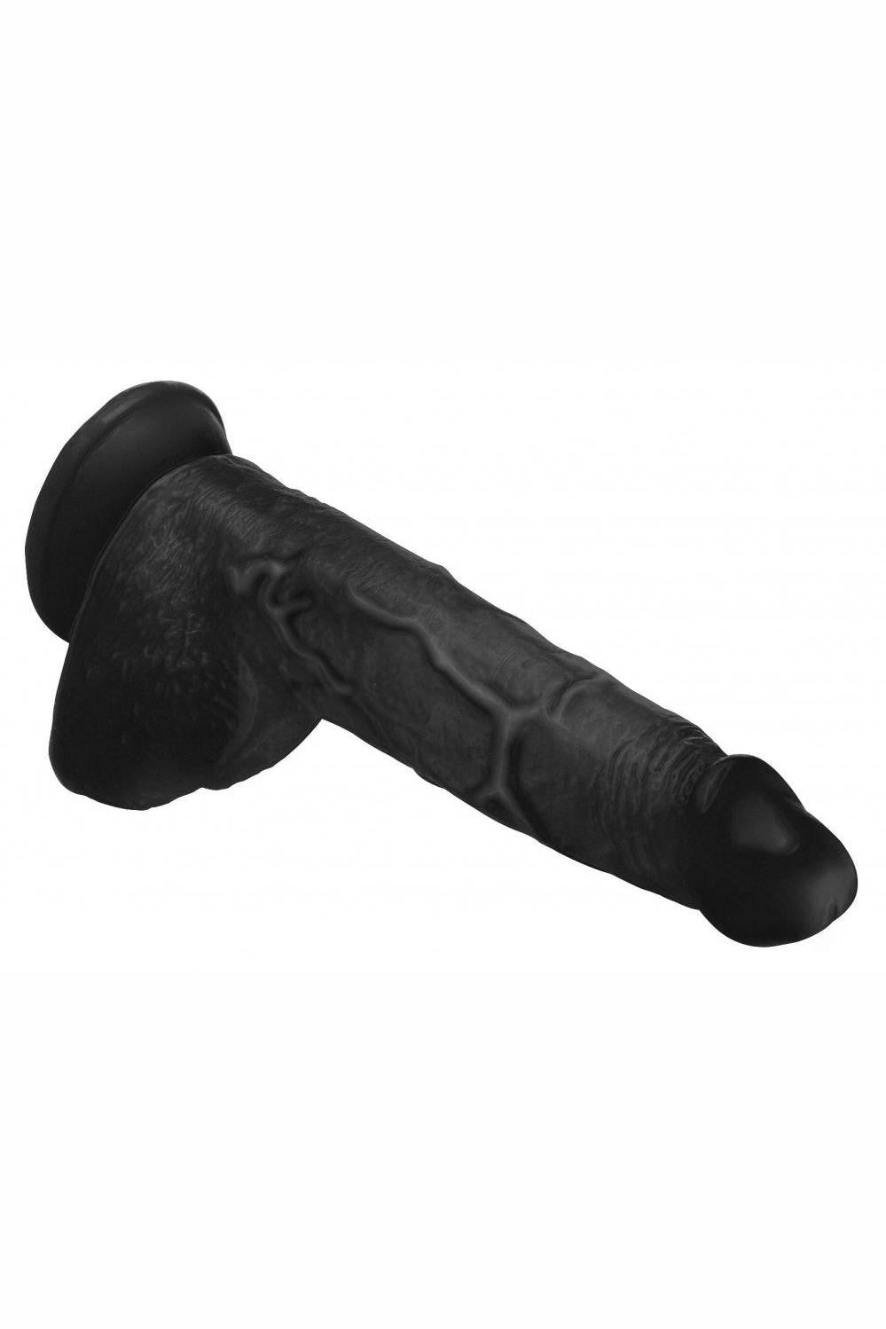 Beefy Brad 9 inch Dildo with Balls - Black freeshipping - ToysZone.ca